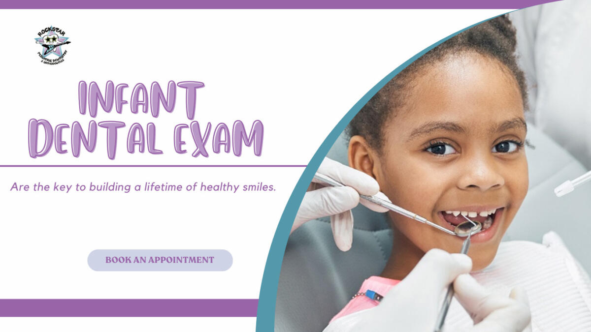Infant dental exam At Rockstar Pediatric Dentistry